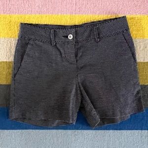 The Limited navy + white polka dot shorts • Size 6